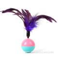 feather interactive tumbler educational plastic ball cat toy